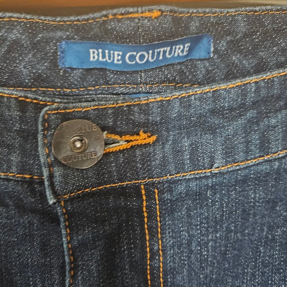 Blue Couture Dark Wash Flare Leg Denim Jeans 16WA 31" Inseam - Picture 3 of 9
